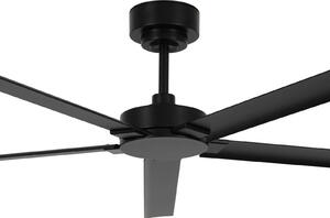 Beacon Lighting Monza fekete DC mennyezeti ventilátor, csendes, Ø 152 cm, IP55, Fekete, Nappali / Étkező, Alumínium, Modern