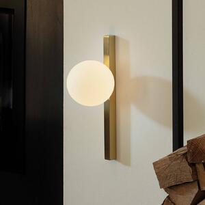 IDEAL LUX Ideal Lux fali lámpa Binomio sárgaréz színű, 1-lámpás fém üveg, Sárgaréz / arany, Nappali / Étkező, fém, Modern