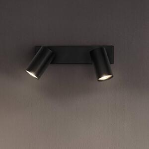 LEDVANCE Octagon LED-es spotlámpa, fényerőszabályozható, kétlámpás, fekete, dimmelhető, Fekete, Nappali / Étkező, fém, Modern