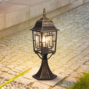 Trio Lighting Volturno állólámpa, rozsdaszínű, magasság 47 cm, alumínium, dimmelhető, Barna / rozsda, Alumínium, Antik