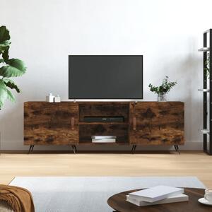 Füstös tölgy színű szerelt fa TV-szekrény 150 x 30 x 44,5 cm