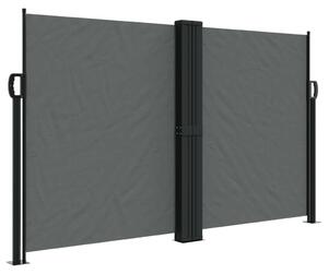 VidaXL antracitszürke behúzható oldalsó napellenző 140 x 600 cm