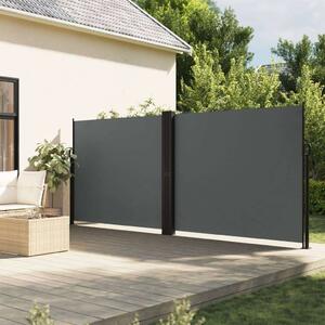 VidaXL antracitszürke behúzható oldalsó napellenző 180 x 600 cm