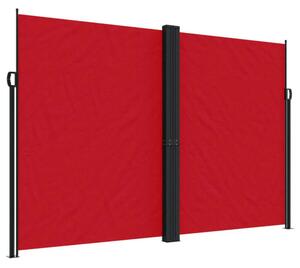 VidaXL piros behúzható oldalsó napellenző 220 x 600 cm