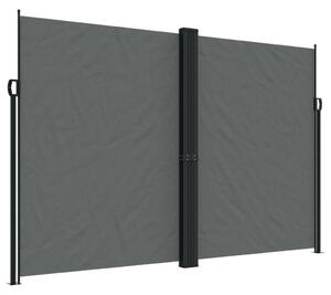 VidaXL antracitszürke behúzható oldalsó napellenző 220 x 600 cm