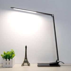 Aluminor Starglass LED asztali lámpa üveg talppal, dimmelhető, Fekete, Dolgozószoba / Iroda, Alumínium, Modern