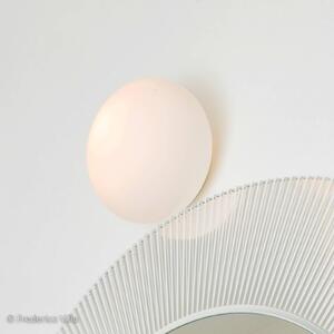 Artemide Dioscuri fali lámpa, IP65, Ø 25 cm, dimmelhető, Fehér / opál, Folyosó, Üveg, Dizájn