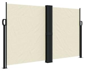 VidaXL krémszínű behúzható oldalsó napellenző 140 x 1000 cm