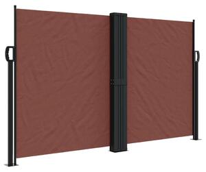 VidaXL barna behúzható oldalsó napellenző 140 x 1000 cm