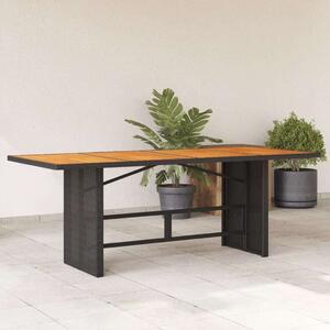 VidaXL Kerti Asztal - Akácfa - Polyrattan - 190x80cm