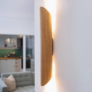 Elobra LED fali lámpa Colombia, natúr tölgy, dimmelhető, Világos fa, Nappali / Étkező, Fa, Modern