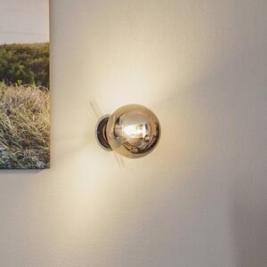 EMIBIG LIGHTING Fali világítás Glassy, fekete, grafit, üveg, E14, Ø 14 cm, dimmelhető, Fekete, Nappali / Étkező, Üveg, Modern
