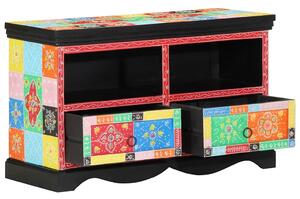 TV szekrény 80 x 35 x 50 cm Sokszínű Tömör Mangófát