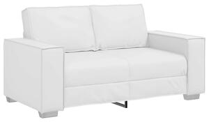 Kétszemélyes kanapé Fehér 160 cm Műbőr