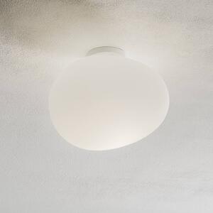 Foscarini Gregg media üveg mennyezeti lámpa, 27 cm, dimmelhető, Fehér / opál, Nappali / Étkező, Üveg, Dizájn