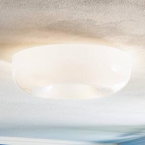 Foscarini Circus grande üveg mennyezeti lámpa, Ø 46 cm, dimmelhető, Fehér / opál, Nappali / Étkező, Üveg, Dizájn