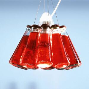 Ingo Maurer Campari Light - függő lámpa, 155 cm, dimmelhető, Piros, Nappali / Étkező, Üveg, Dizájn