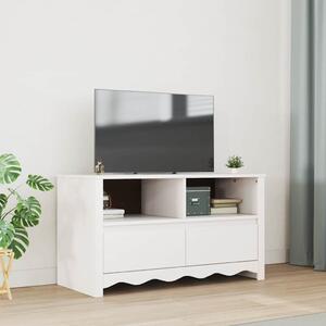 TV szekrény fiókkal Drammen Fehér 99 x 43 x 55 cm Tömör fenyőfa