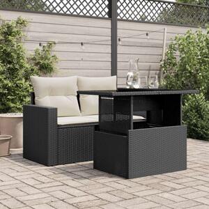 VidaXL Polyrattan Kerti Asztal - Állítható - 100x55cm
