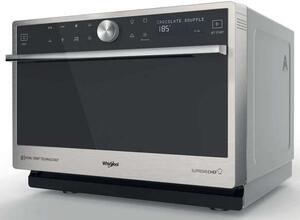 Whirlpool MWSC 9133 SX Mikrohullámú sütő, 33L, 1000W, 7 fokozat, 6TH SENSE, AutoClean