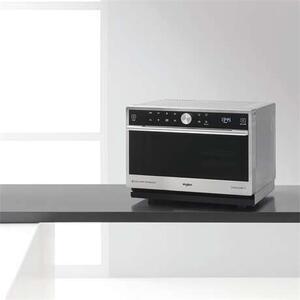 Whirlpool MWSC 9133 SX Mikrohullámú sütő, 33L, 1000W, 7 fokozat, 6TH SENSE, AutoClean