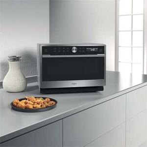 Whirlpool MWSC 9133 SX Mikrohullámú sütő, 33L, 1000W, 7 fokozat, 6TH SENSE, AutoClean