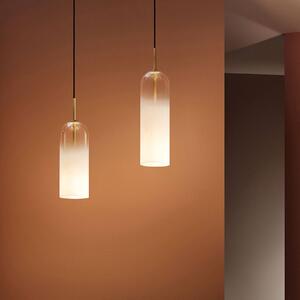 LEDS-C4 Glam függő lámpa, üveg fehér, mag. 31 cm, dimmelhető, Fehér / opál, Nappali / Étkező, Üveg, Modern