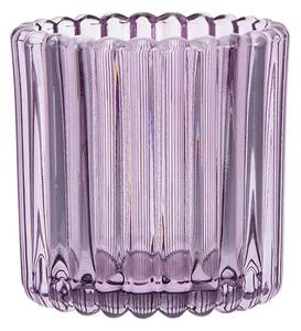 Altom Tealight üveg gyertyatartó teagyertyához, átmérő 8,5 cm, lila