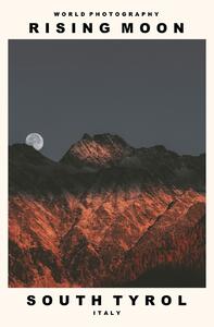 Fotográfia Rising Moon (South Tyrol, Italy), (30 x 40 cm)
