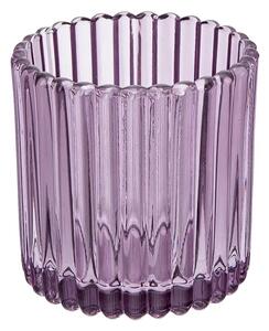 Altom Tealight üveg gyertyatartó teagyertyához, átmérő 8,5 cm, lila