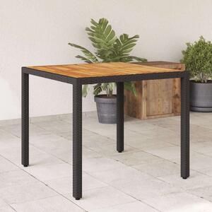 VidaXL Kerti Asztal - Polyrattan - Akácfa - 90x90 cm