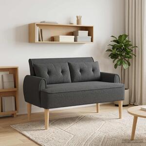 Gombra tűzött loveseat Sötétszürke 117 x 67 x 77 cm Bouclé