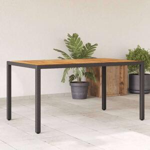 VidaXL Kertasztal - Polyrattan - Akácfa - 150x90cm