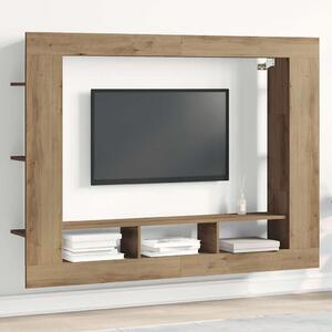 TV szekrény 152 x 22 x 113 cm kézműves tölgy Szerelt fa
