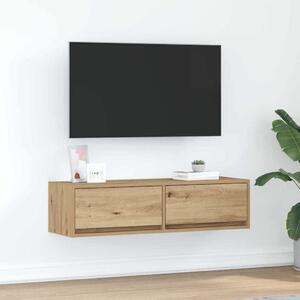 TV szekrény 100 x 31 x 25,5 cm kézműves tölgy Szerelt fa