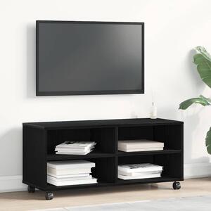 TV szekrény 90 x 35 x 40.5 cm Fekete Szerelt fa