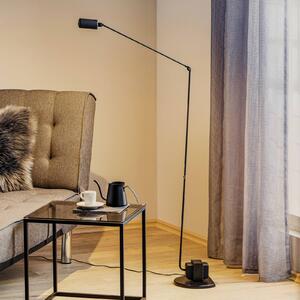 Lumina Daphine LED állólámpa 3,000K, fekete, dimmelhető, Fekete, Dolgozószoba / Iroda, fém, Modern