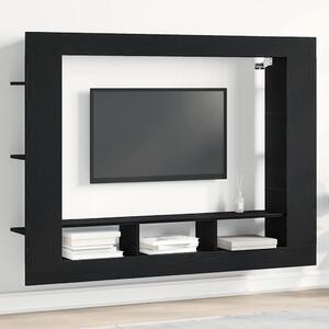 TV szekrény 152 x 22 x 113 cm Musta tammi Szerelt fa