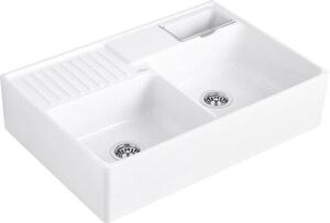 Mosogató Villeroy & Boch Double-bowl alpesi fehér 632391R1