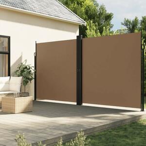 VidaXL barna behúzható oldalsó napellenző 160 x 1200 cm