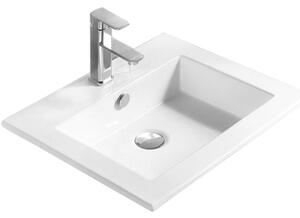 Mexen Salma 54 x 47 cm-es, munkalapba süllyesztett mosdó, fehér - 25395400