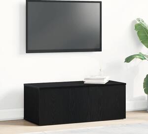 TV szekrény 80x34x30 cm Fekete tölgy Szerelt Fa