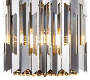 Prémium fém-kristály fali lámpa króm Milagro Ritz Chrome (ML0398) 2xE14