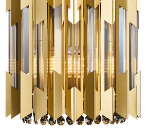 Prémium fém-kristály fali lámpa arany Milagro Ritz Gold (ML0397) 2xE14