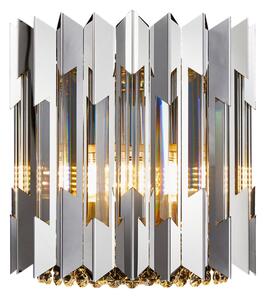 Prémium fém-kristály fali lámpa króm Milagro Ritz Chrome (ML0398) 2xE14