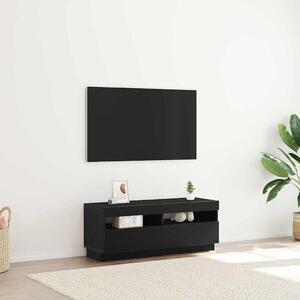 TV szekrény 100 x 35 x 40 cm Fekete tölgy Szerelt Fa