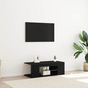 TV szekrény 90 x 39 x 30 cm Fekete tölgy Szerelt Fa