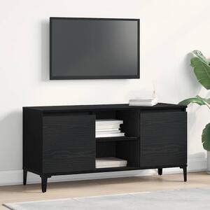 TV szekrény 102 x 35 x 50 cm Fekete tölgy Szerelt Fa