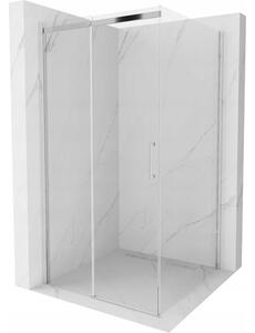 Mexen Omega zuhanykabin 100x100cm, 8mm üveg, króm profil-átlátszó üveg, 825-100-100-01-00