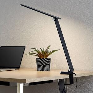 PRIOS Prios Tamarin LED lámpa, szabályozható, fekete, dimmelhető, Fekete, Dolgozószoba / Iroda, Műanyag, Modern